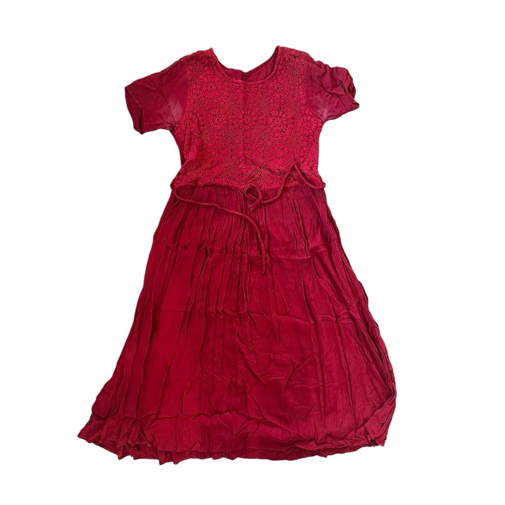 726 West Vintage Maroon Maxi Dress Sz M